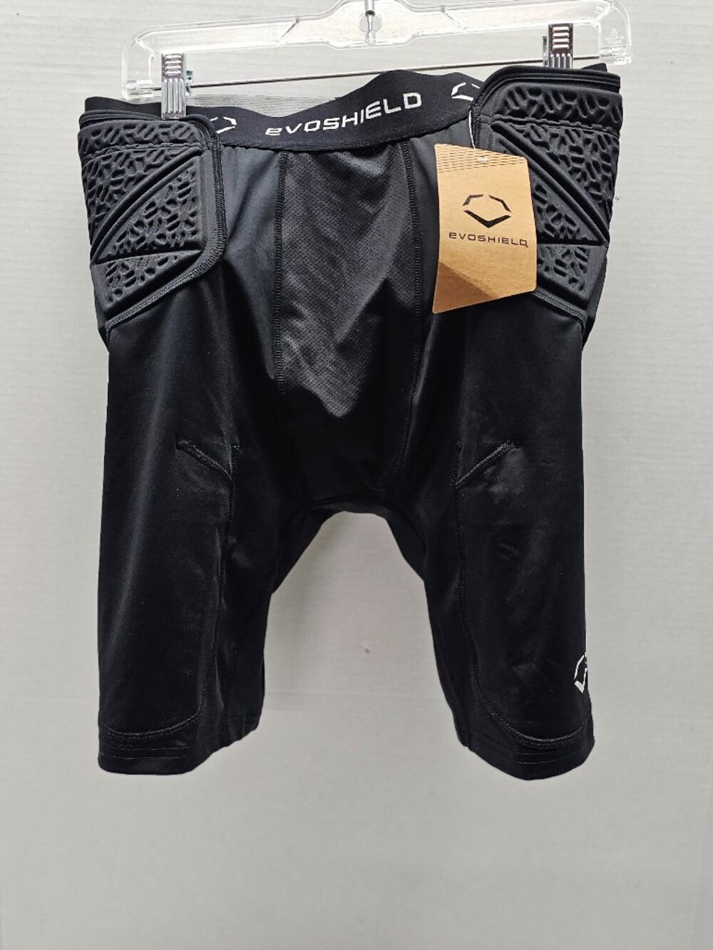 New Black EvoShield Football Girdle 3 -Pads Pants Shorts L Large